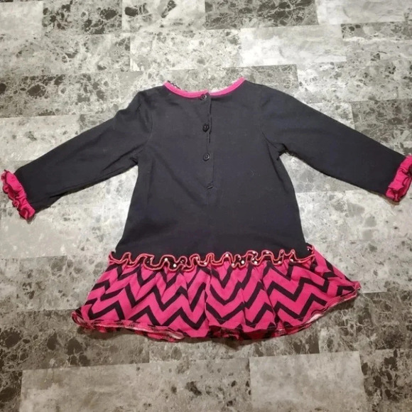 18m, GoodLad, Black and Pink Lady Bug Baby Play Dress - Picture 10 of 11